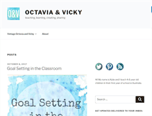 Tablet Screenshot of octaviaandvicky.com